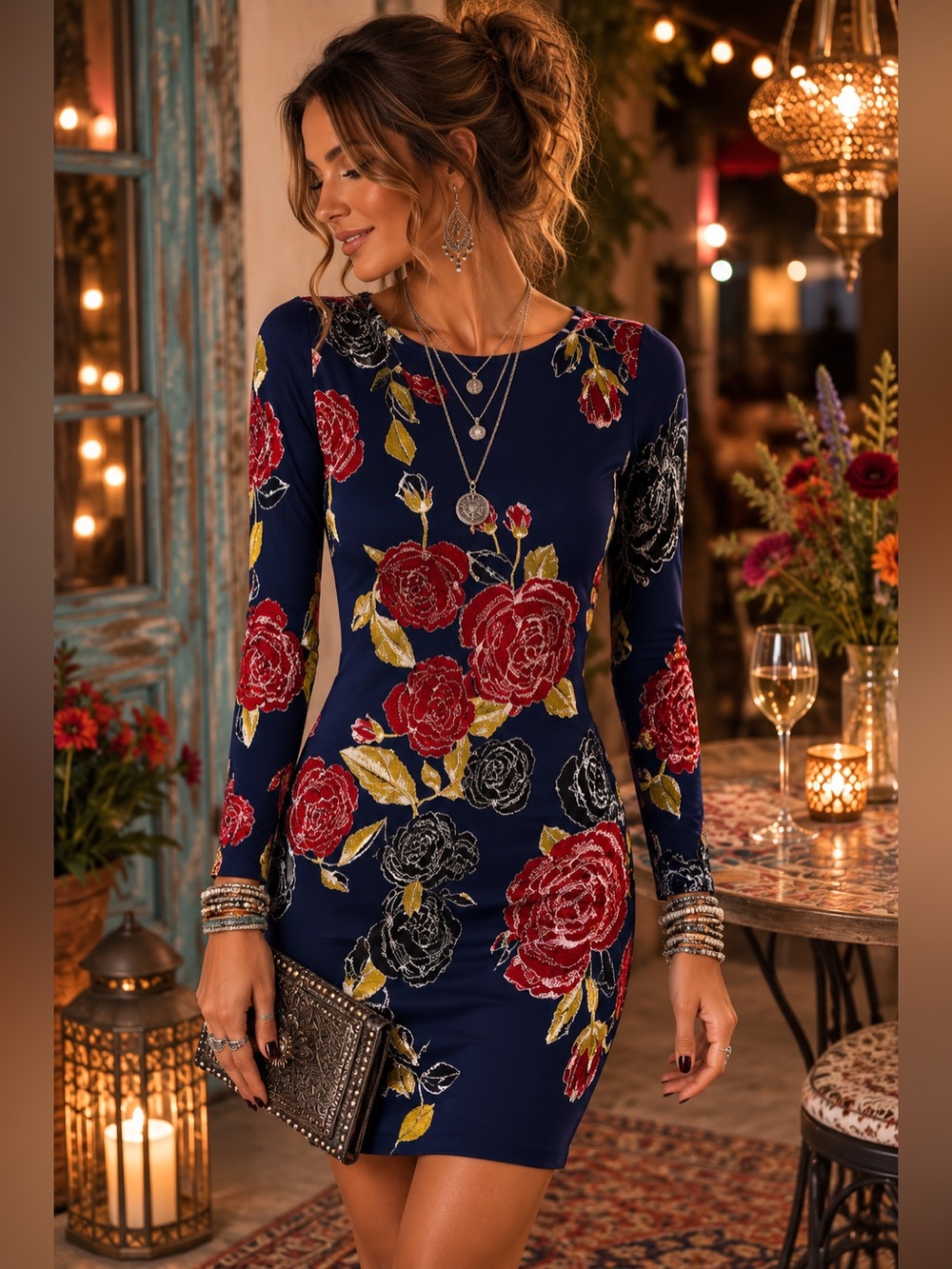 Lularoe Rose Long Sleeve Dress